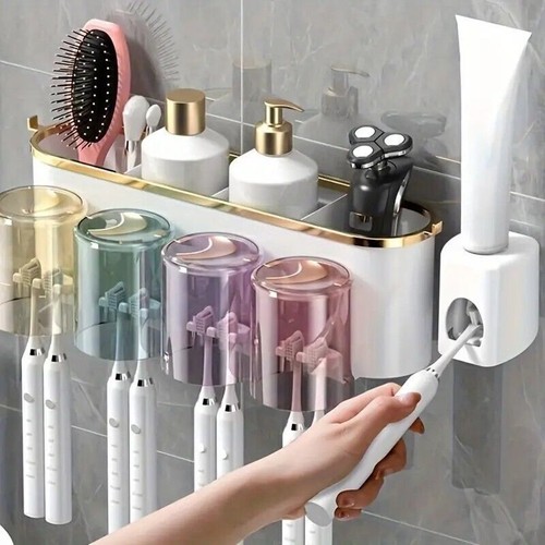 Wall mounted toothbrush - mounted,