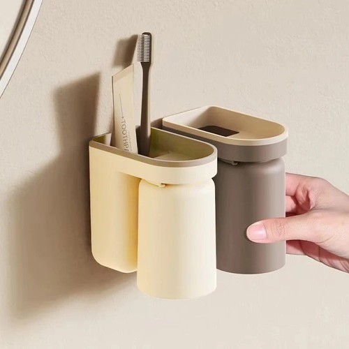 Wall mounted toothbrush holder - toothbrush,