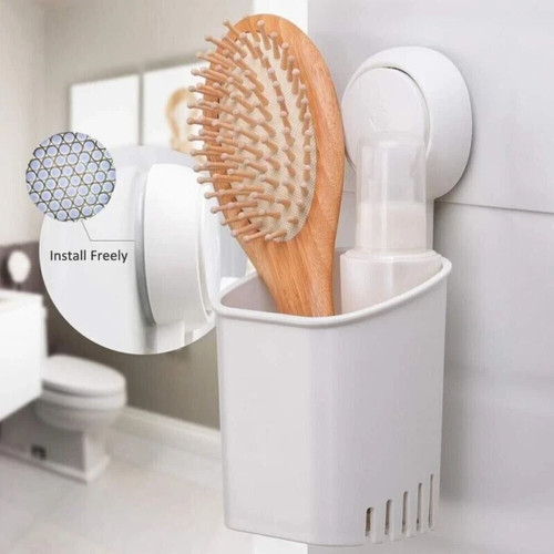 Toothbrush holder with - with, suction