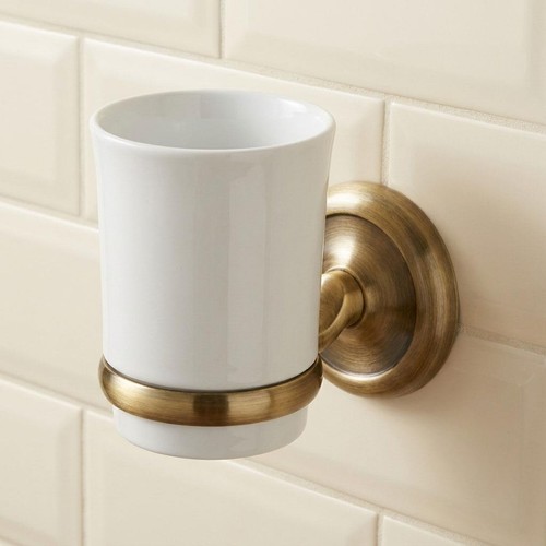 Ceramics toothbrush cup holder - ceramics,