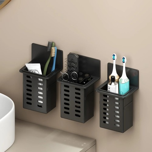 Wall mounted toothbrush - mounted, holder