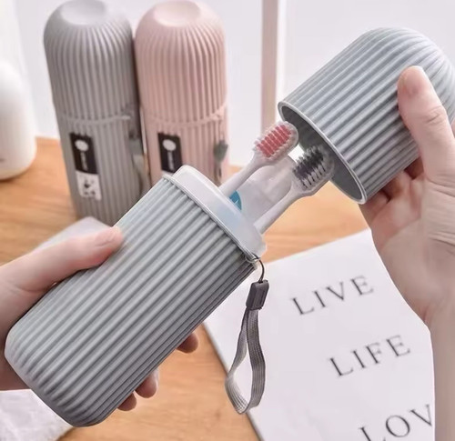 Portable plastic toothbrush - plastic,