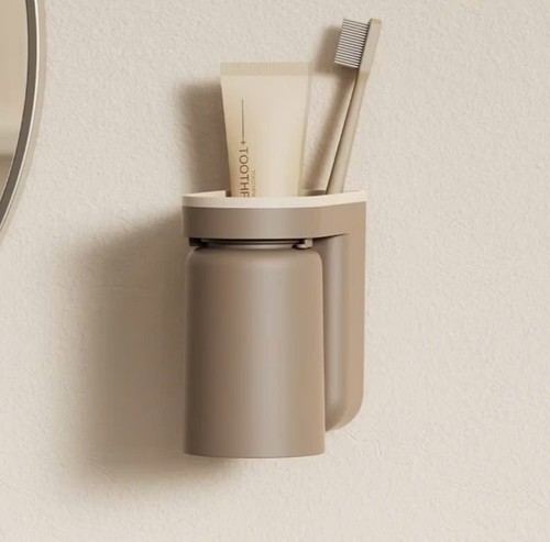 Wall mounted toothbrush - toothbrush, holder