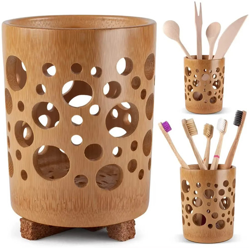 Natural wooden toothbrush - natural,