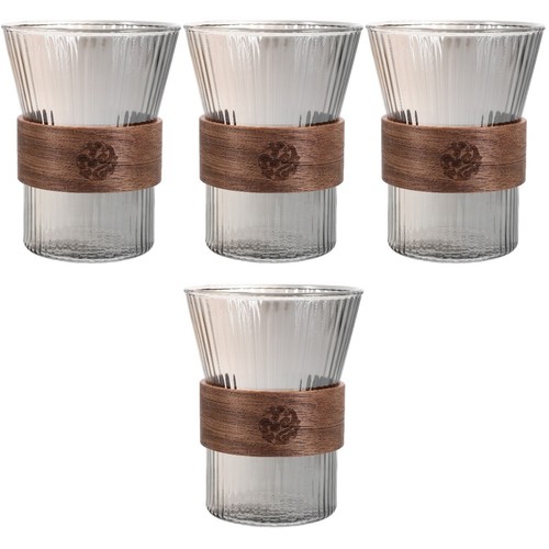 4pcs transparent glass - 4pcs,