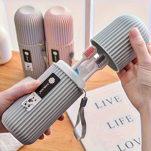 Travel toothbrush set with - set,