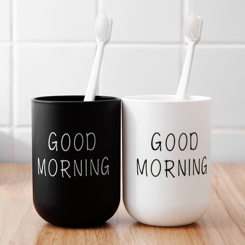 Toothbrush holder good morning - good,