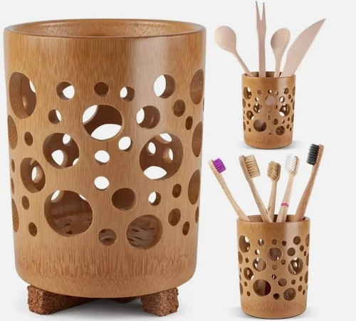 1pc bamboo toothbrush holder - 1pc,